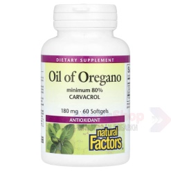 Natural Factors Oil Of Oregano 180 mg 60 капс