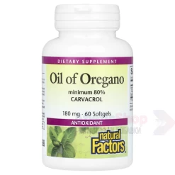 Natural Factors Oil Of Oregano 180 mg 60 капс