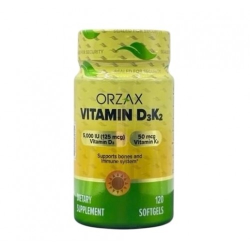 Orzax Vitamin D3K2 120 гел капс