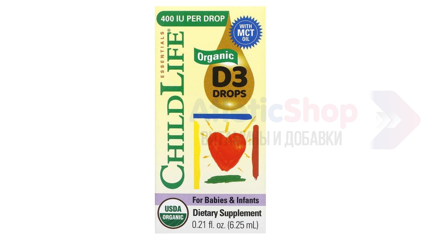 ChildLife Vitamin D3 Liquid 6,25 мл