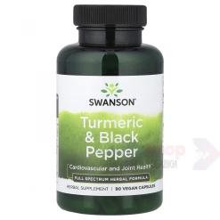 Swanson Full Spectrum Turmeric & Black Pepper 90 капс