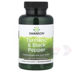 Swanson Full Spectrum Turmeric & Black Pepper 90 капс