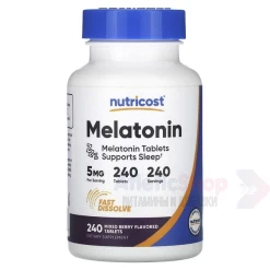 Nutricost Melatonin 5 mg Fast Dissolve 240 пастилок