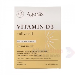 Agorax Vitamin D3+Olive Oil 30мл