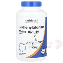 Nutricost L-Phenylalanine 500 mg. 180 капс