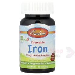 Carlson Kids Chewable Iron 15mg 60 таб