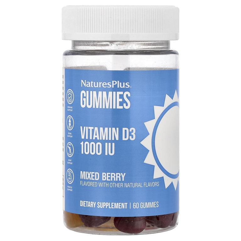 NaturesPlus Gummies Vitamin D3 1000IU 60 мармеладок