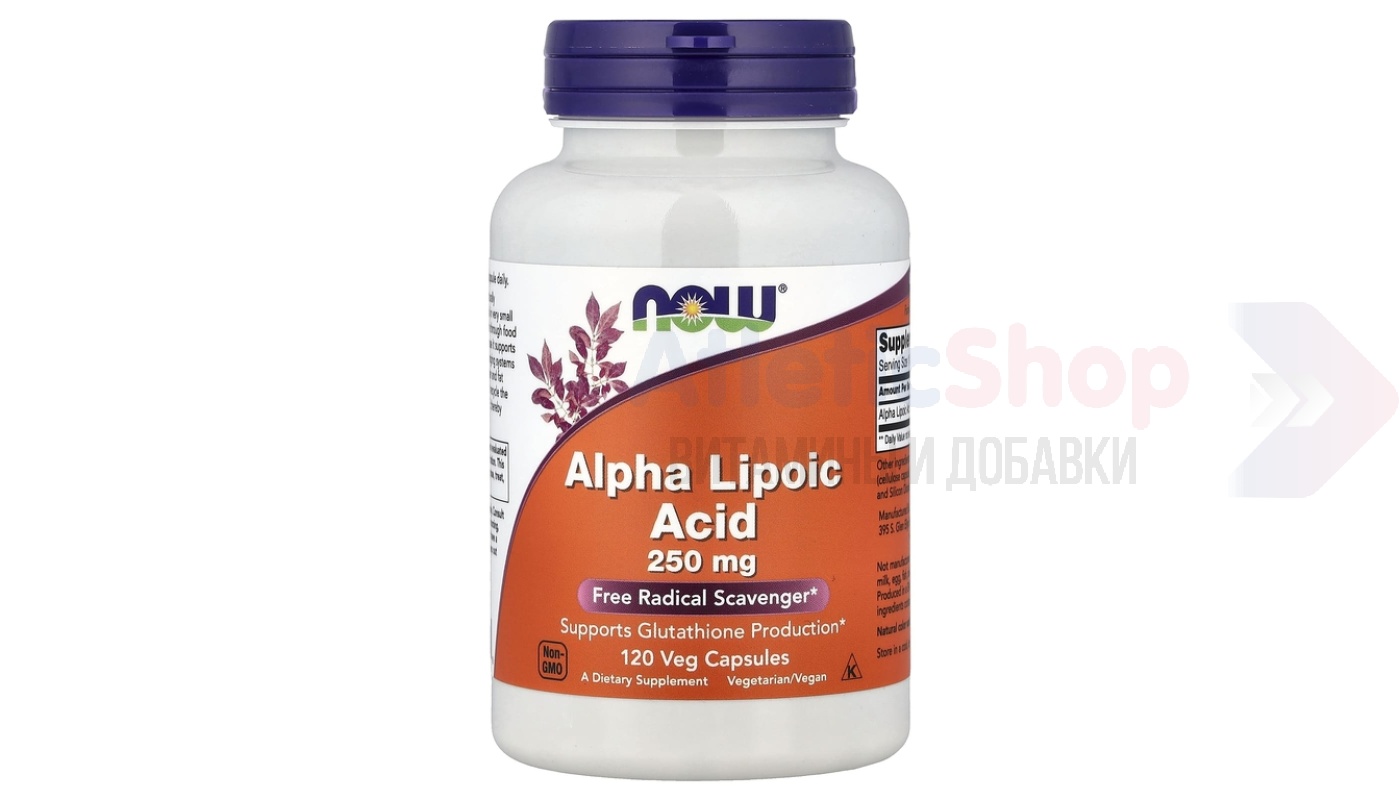 NOW Alpha lipoic Acid 250 mg. 120 капс