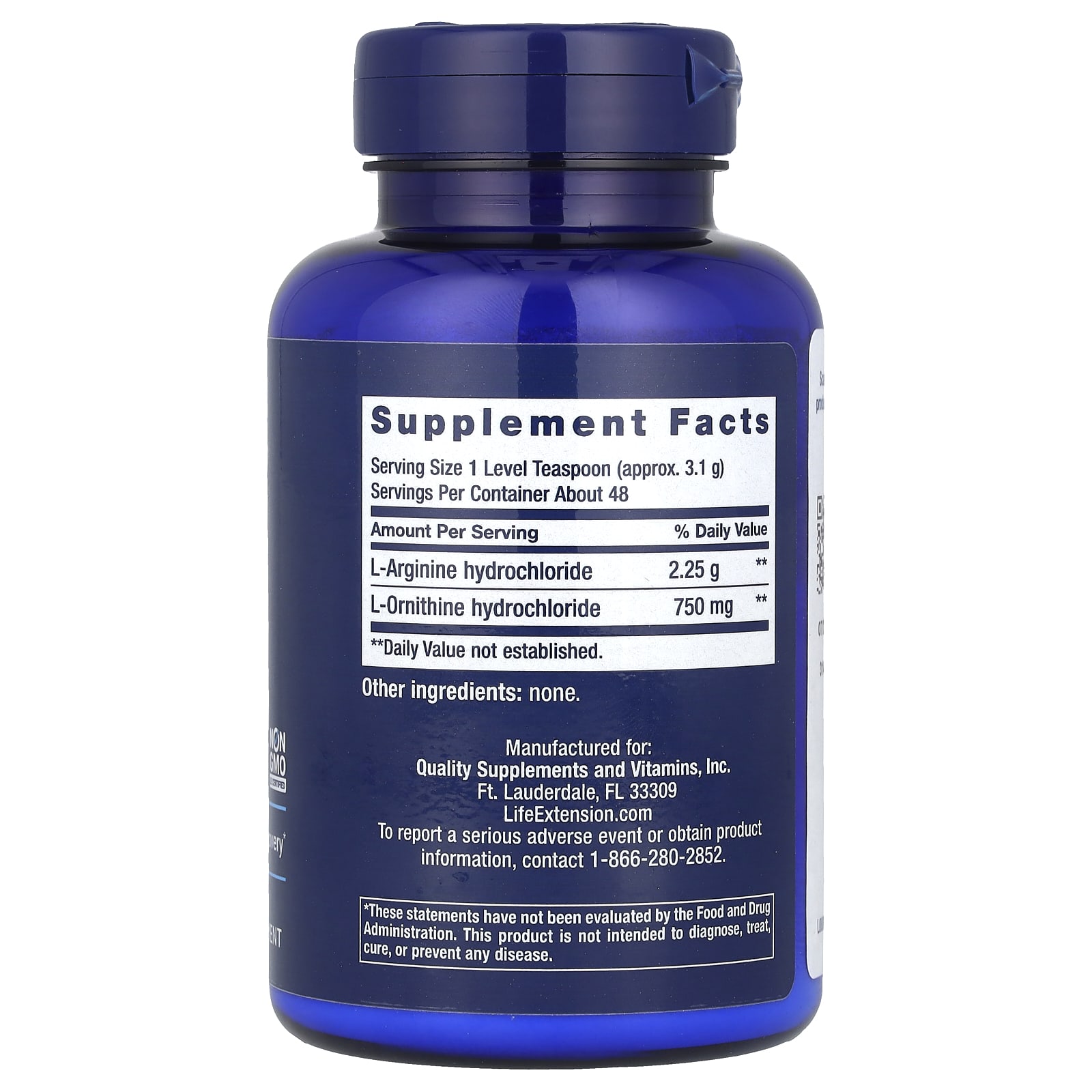 Life Extension Arginine Ornithine Powder 150 гр