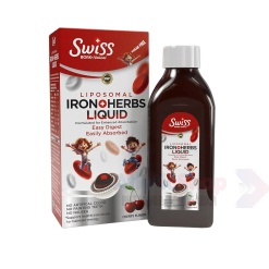 Swiss Железо Liposomal Iron Herbs Liquid 150 мл